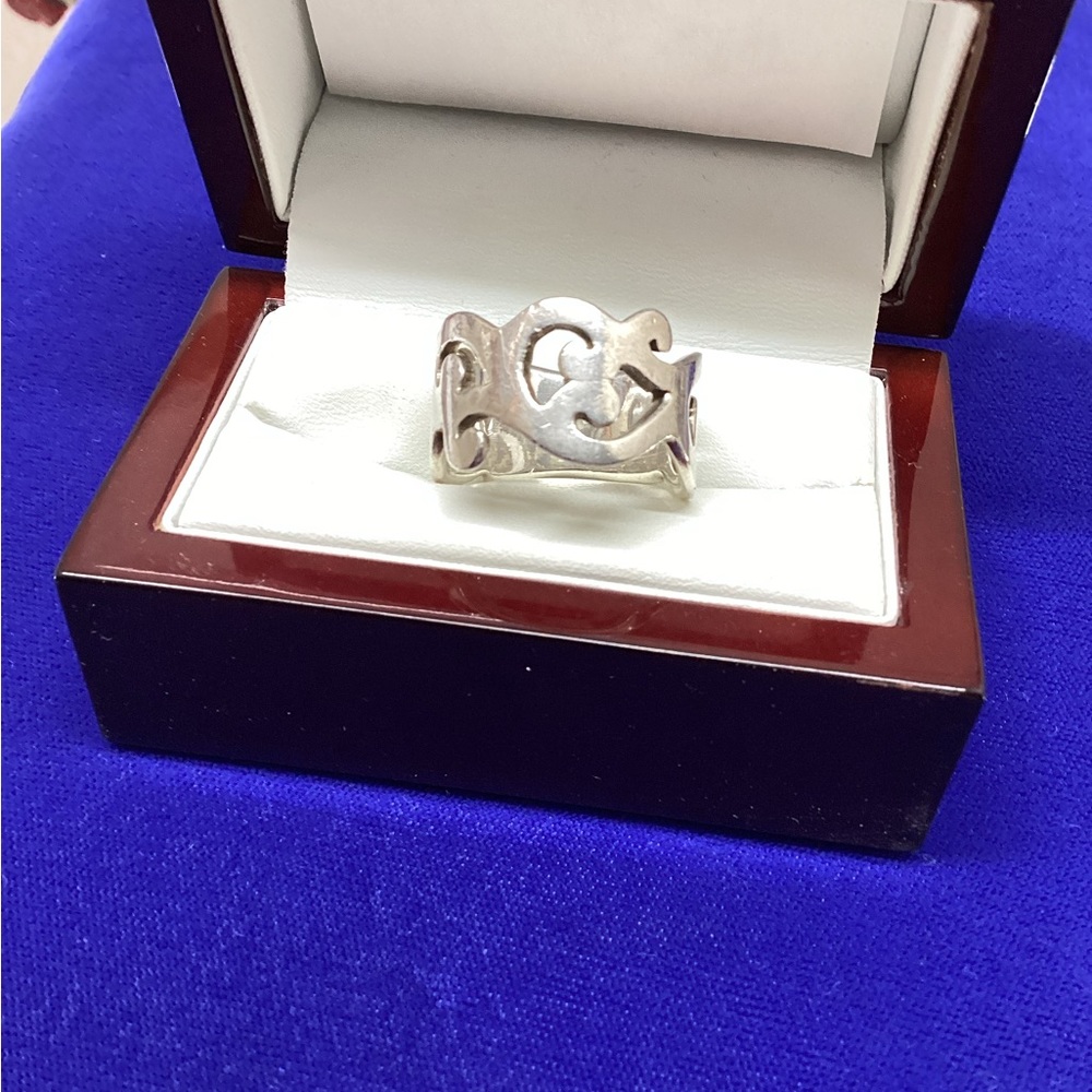 Silver chunky ring